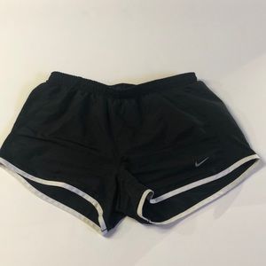Nike black and white running shorts size small